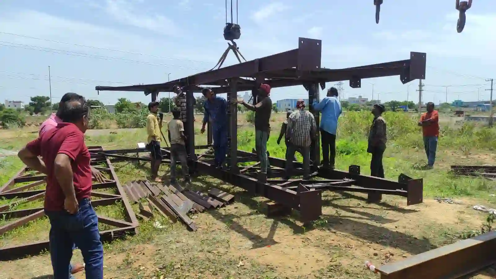 Heavy Industrial Structural Steel Fabrication Skid